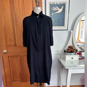 Vintage Anne Klein Classic Black shirt  Dress